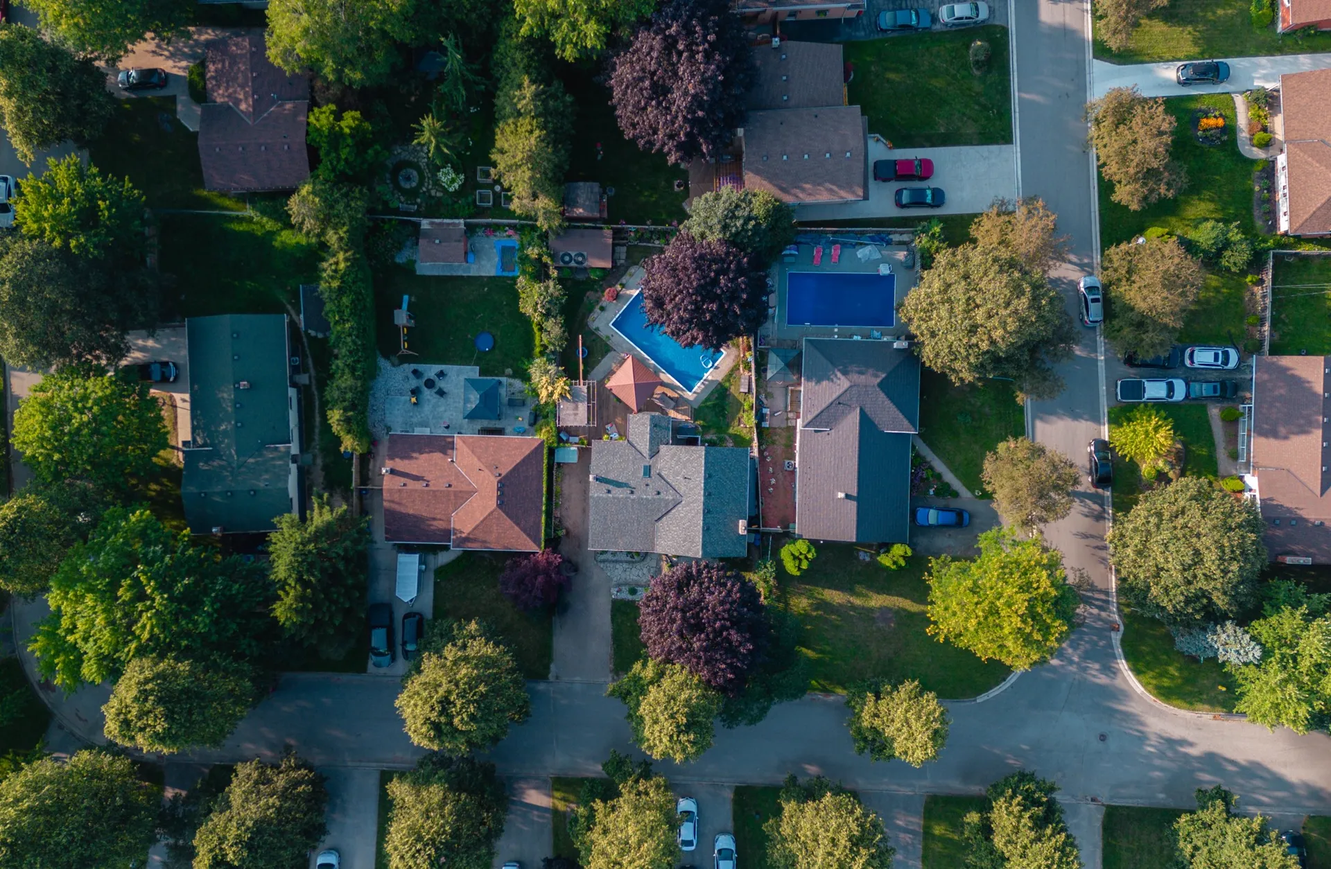 Aerial drone property outline photography Ingersoll Ontario